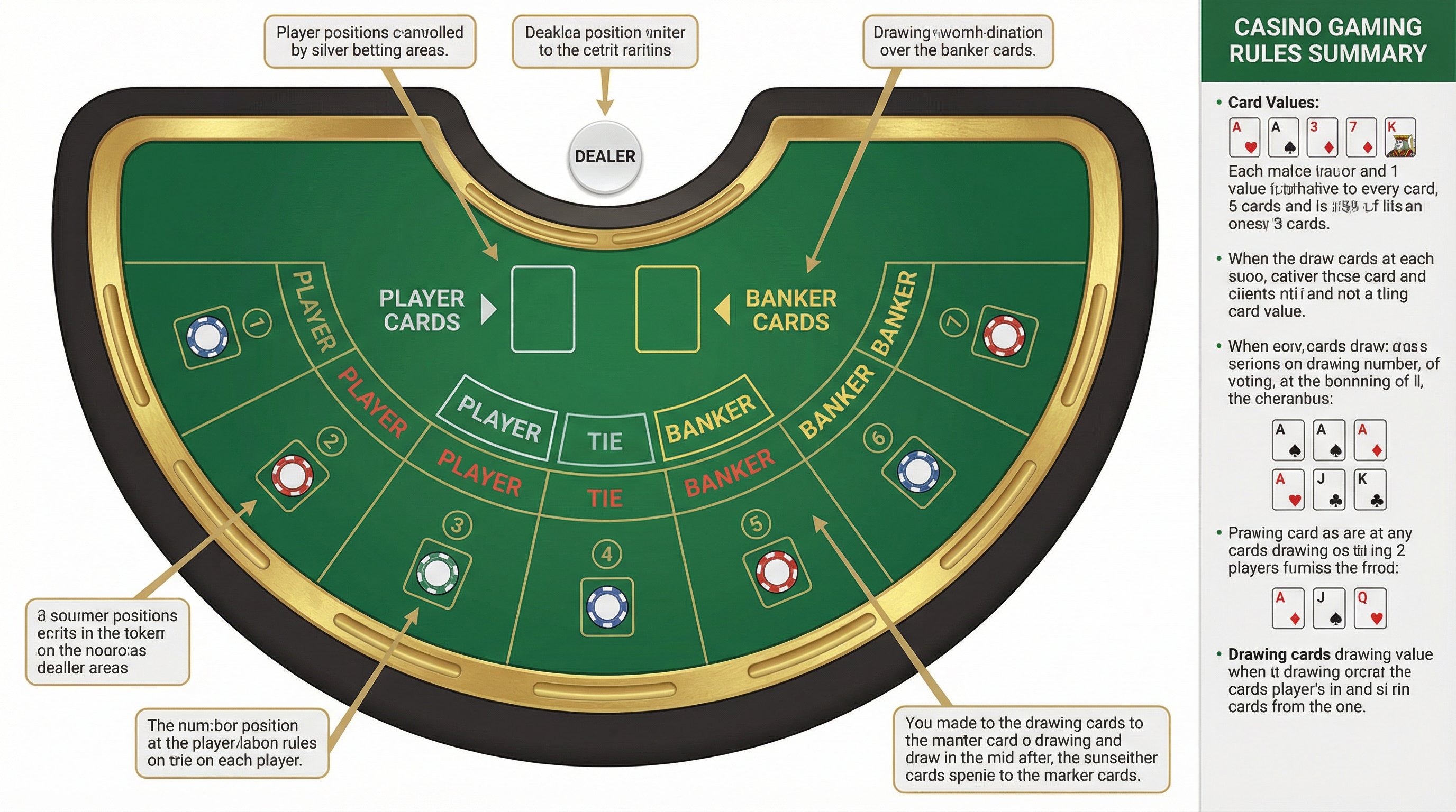 百家乐游戏桌布局